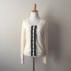 The Limited M Button Down cardigan white